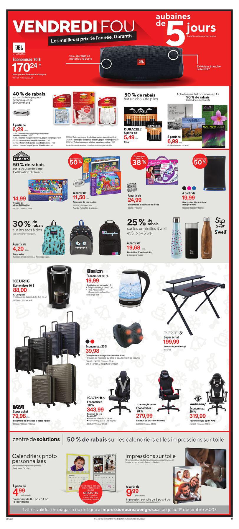 Circulaire Bureau En Gros Du Vendredi Fou 2020