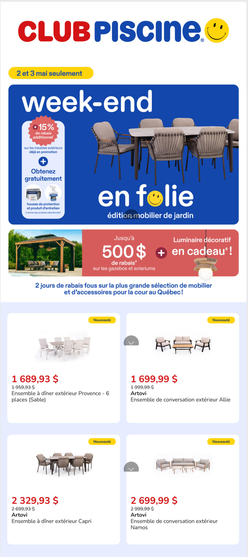 Circulaire Club Piscine
