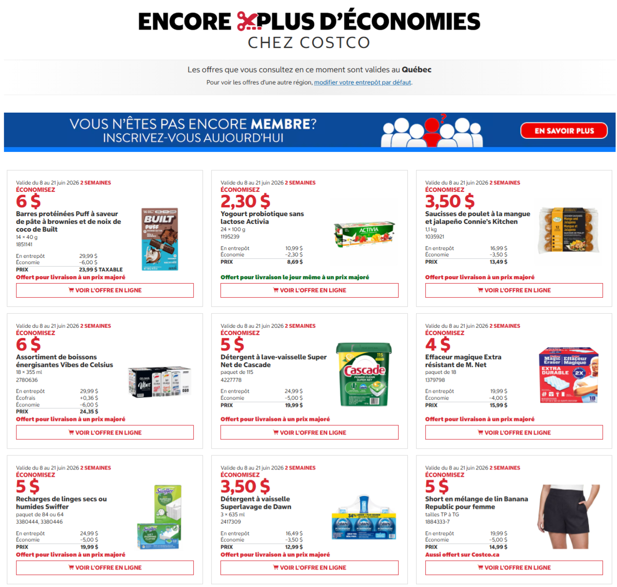 Circulaire Costco