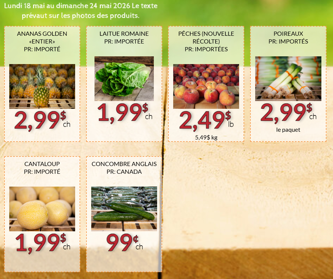 Fruiterie 440 Circulaire