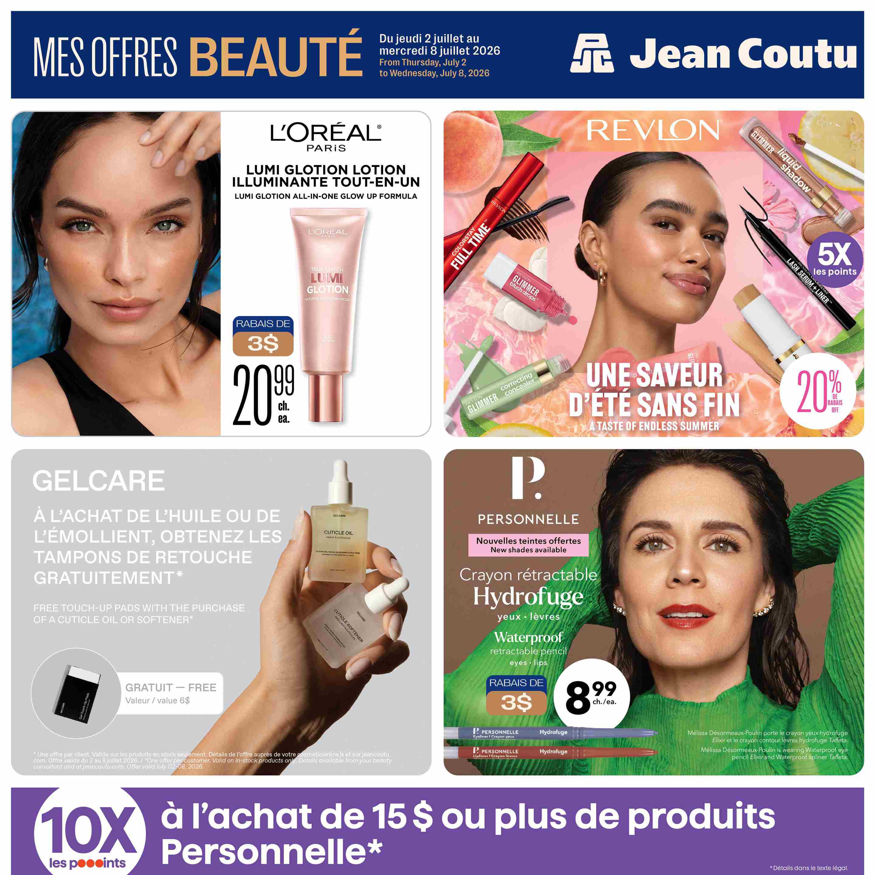 Circulaire Jean Coutu Beaute 02.07.2026