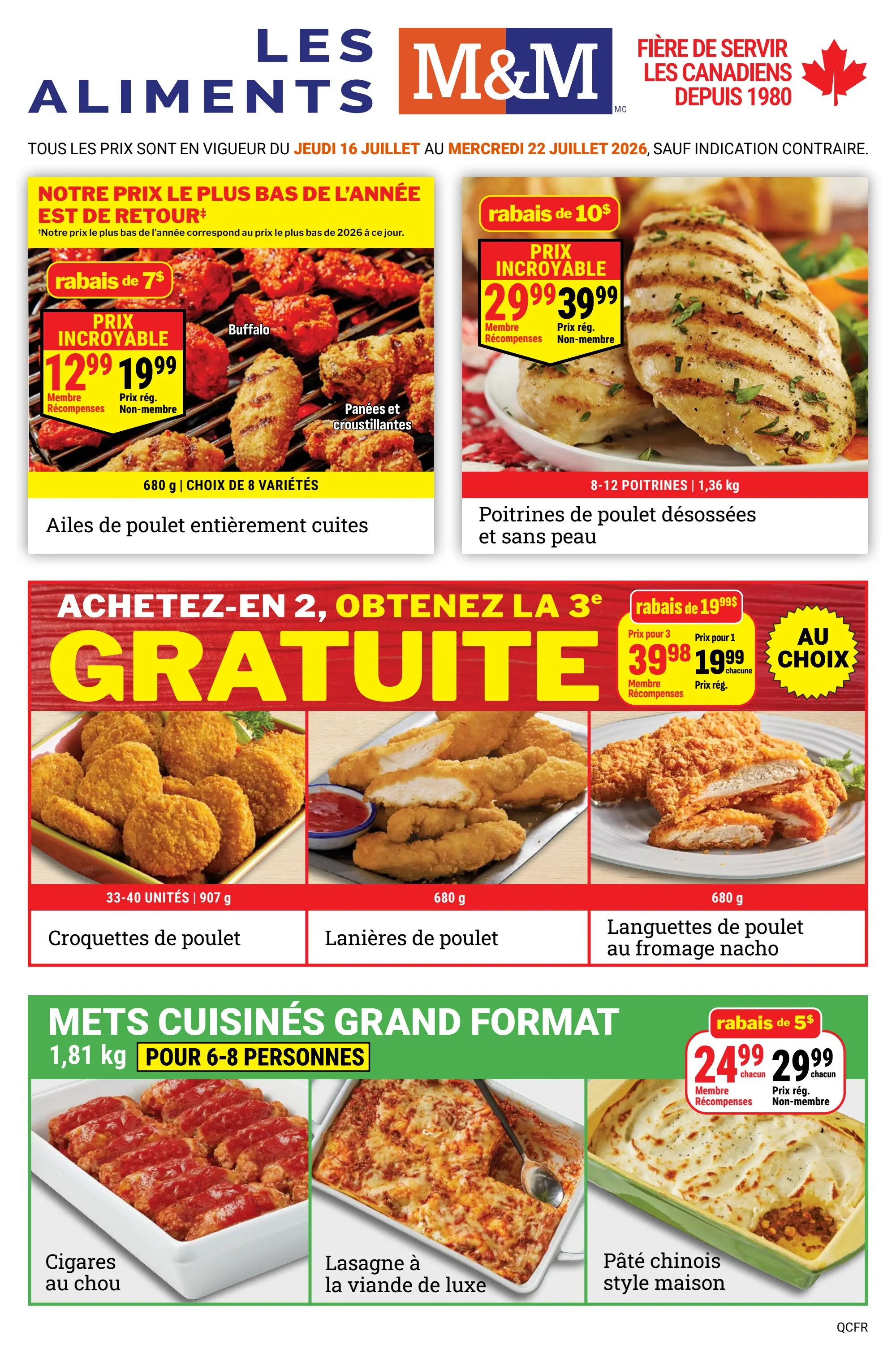 Circulaire Les Aliments M&M