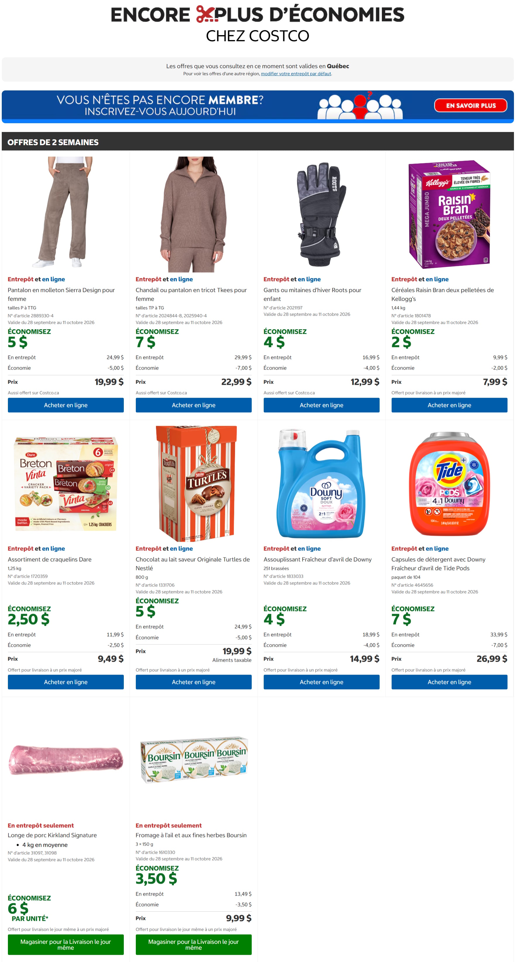 Circulaire Costco