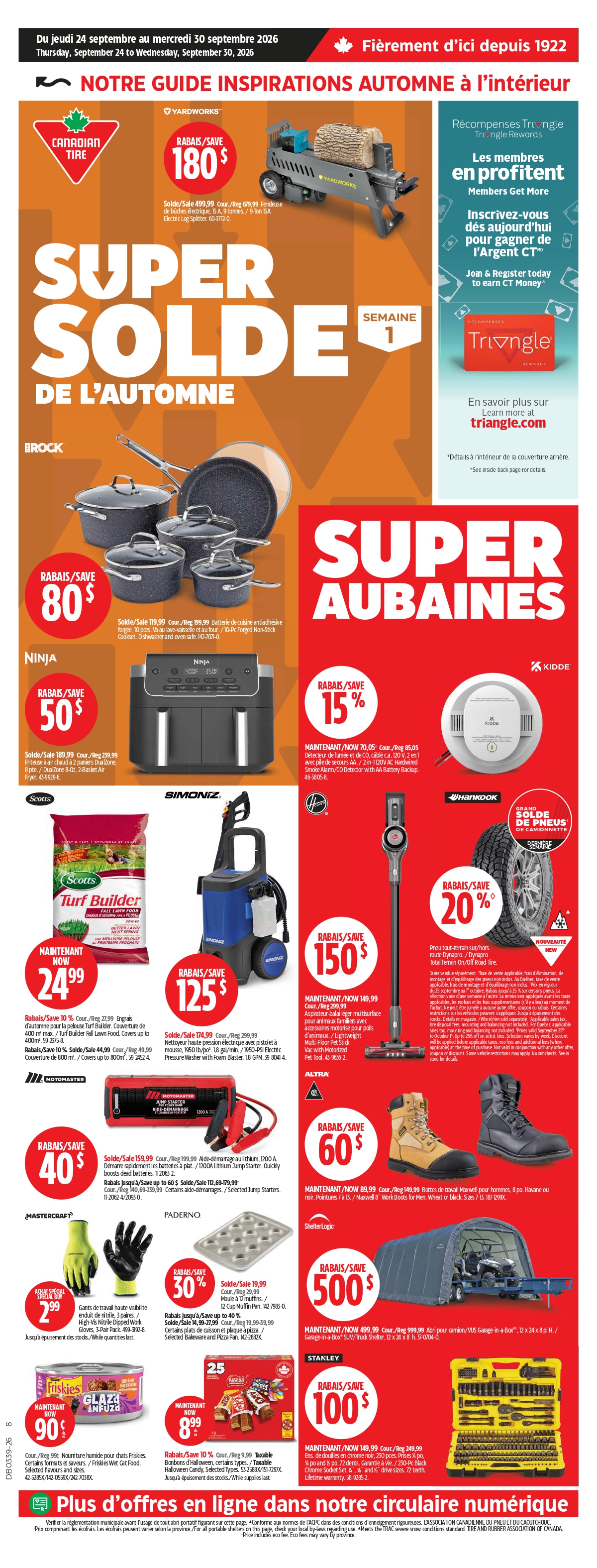 Circulaire Canadian Tire 24.09.2026
