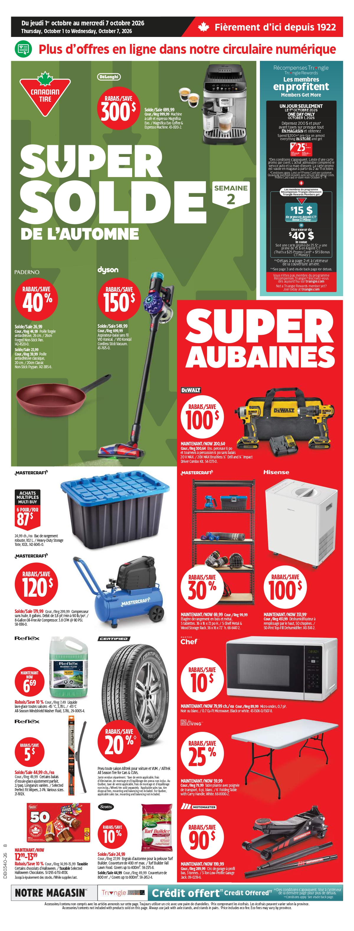 Circulaire Canadian Tire 01.10.2026