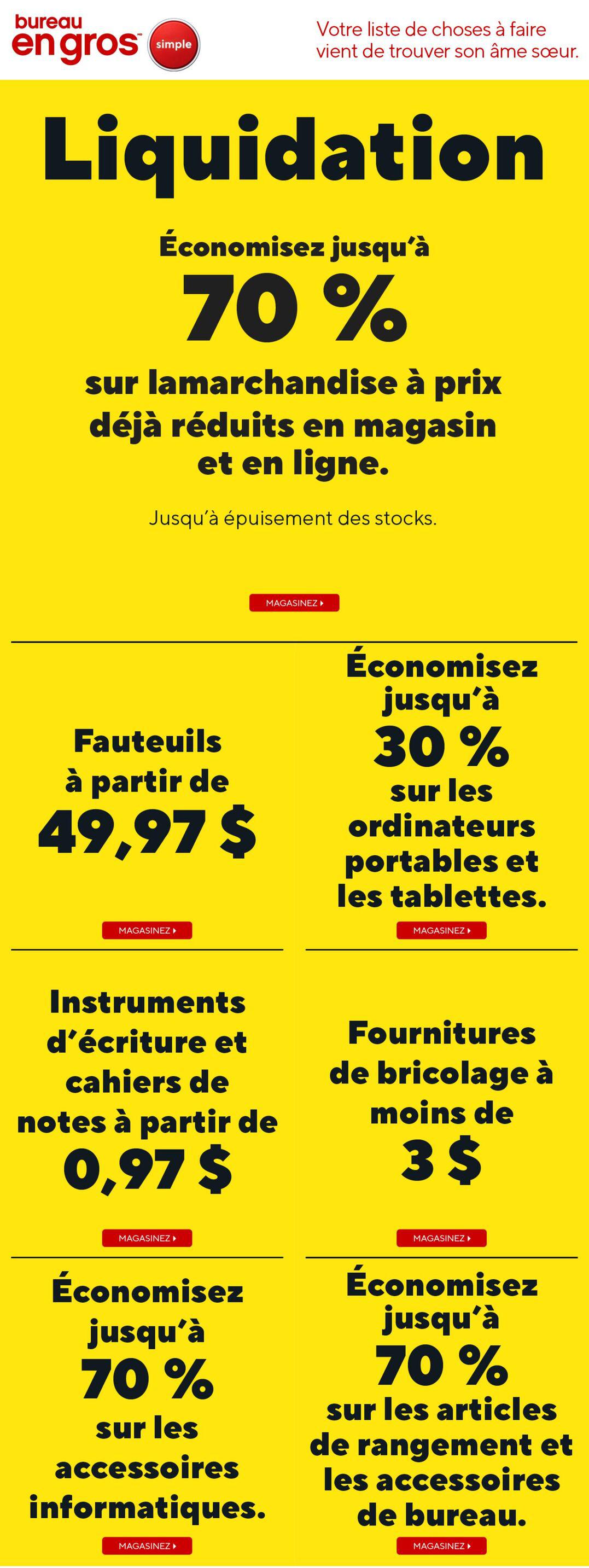 Bureau en Gros Circulaire