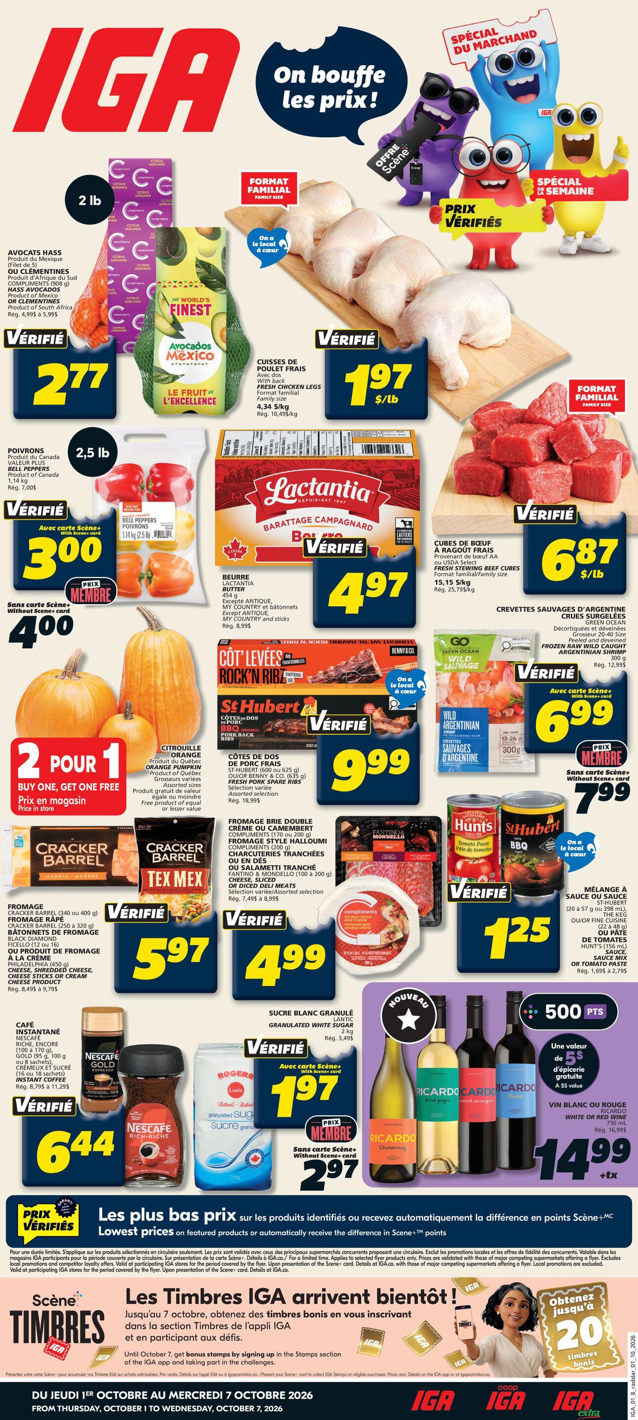 Circulaire IGA 01.10.2026