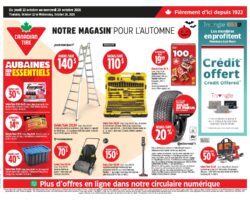 Circulaire Canadian Tire 22.10.2026
